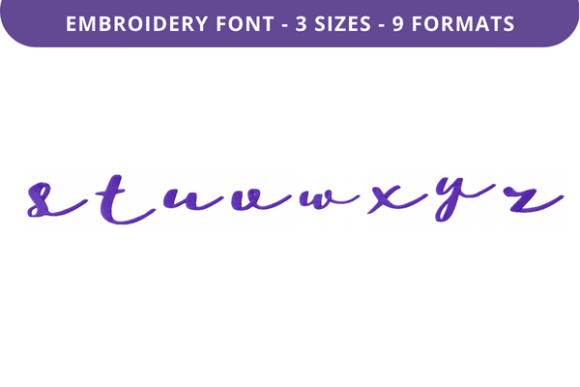 Beach Stroll Font Lowercase S to Z