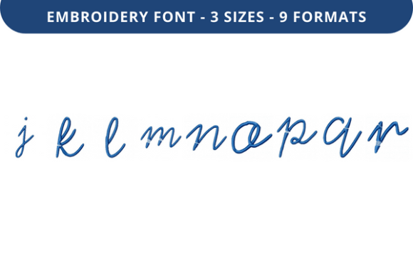 Melinoe Font J to R: A Seller's Review for Embroidery