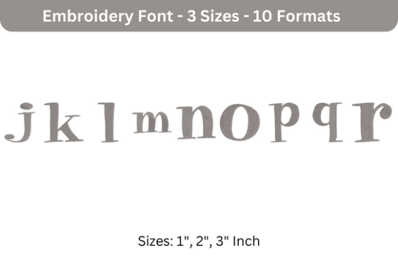 Pixie Font J to R: Seasonal Embroidery Designer Review