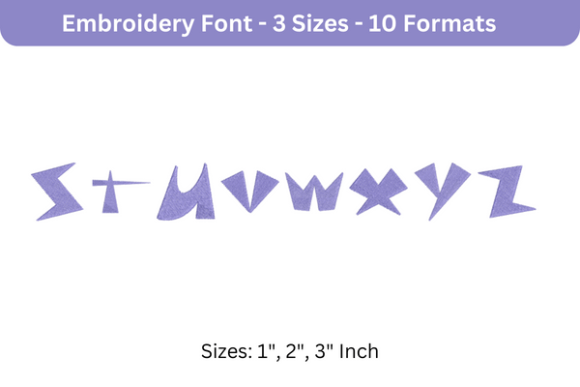 Space Patrol Font S to Z: A Seasonal Embroidery Review
