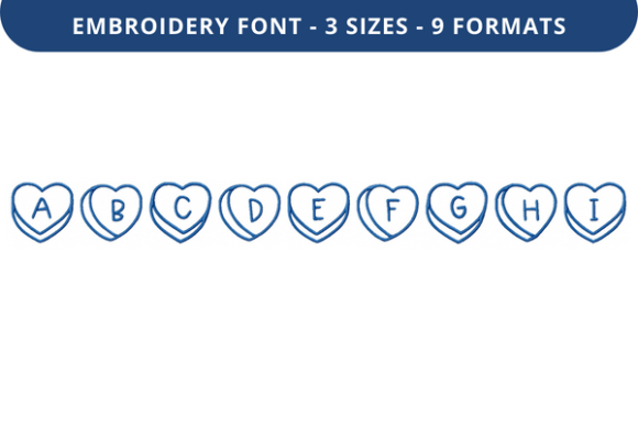 Talking Hearts Font a to I Review