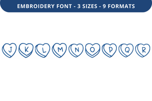 Talking Hearts Font J to R Review