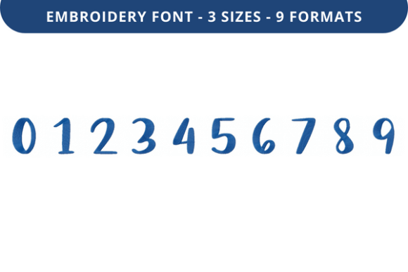 Tropic Berry Font 0 to 9