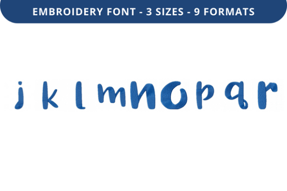 Tropic Berry Font Lowercase J to R