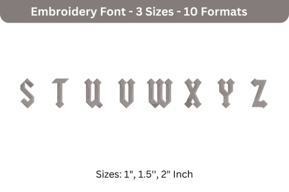 Yeller Font S to Z: A Designer's Review for Seasonal Embroidery
